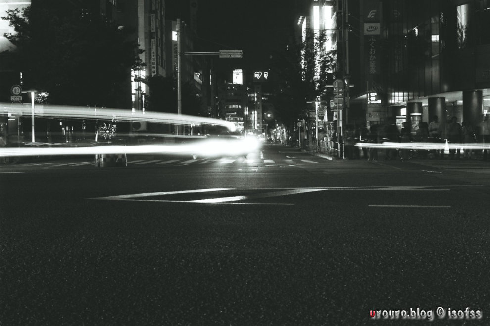 夜の街をNOKTON 58mmF1.4 SL IISで長秒露光。