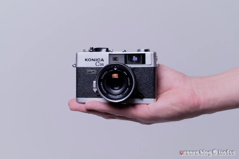 露出計不動でも機械式で動く50年前のカメラ。KONICA C35 FDを分解清掃