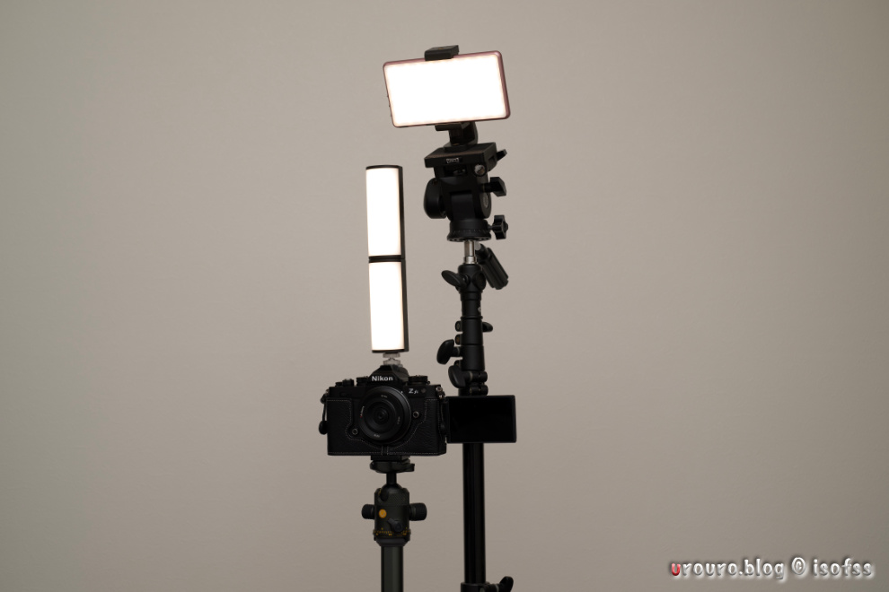 YouTube自撮り撮影にTL96RGB Light Stickを実践投入その3。2スタック＋類似品LEDライト。