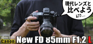 Canon New FD 85mm F1.2 LをZ9に装着してうろうろSNAP！