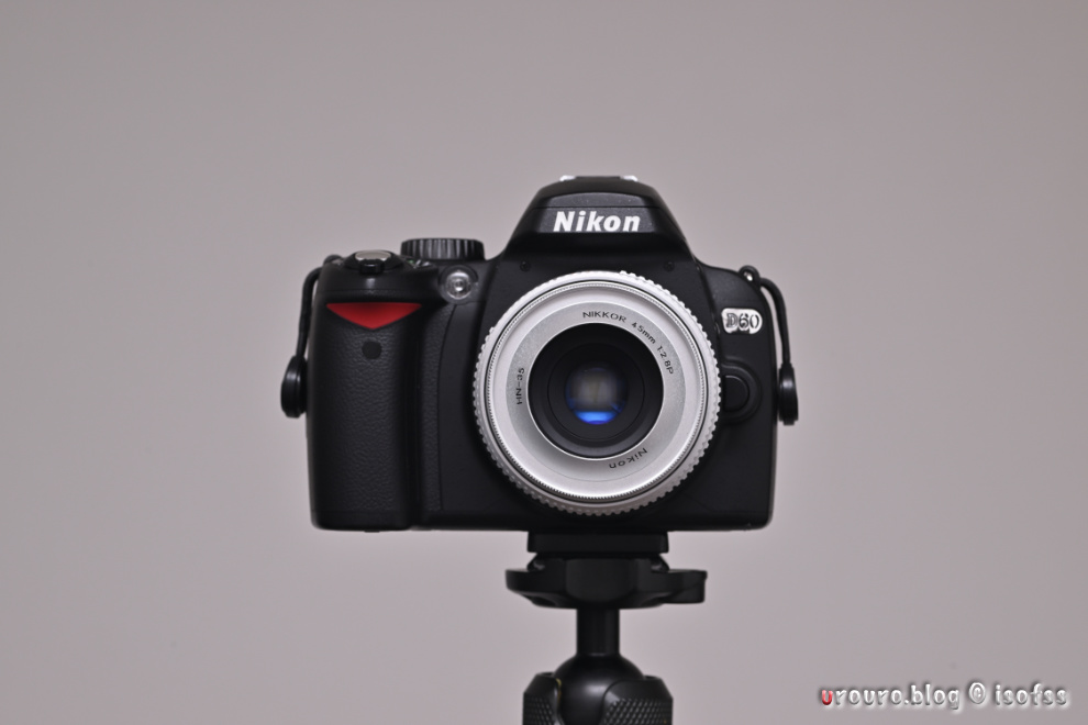 Nikon D60の外観・正面から見た端正な姿。