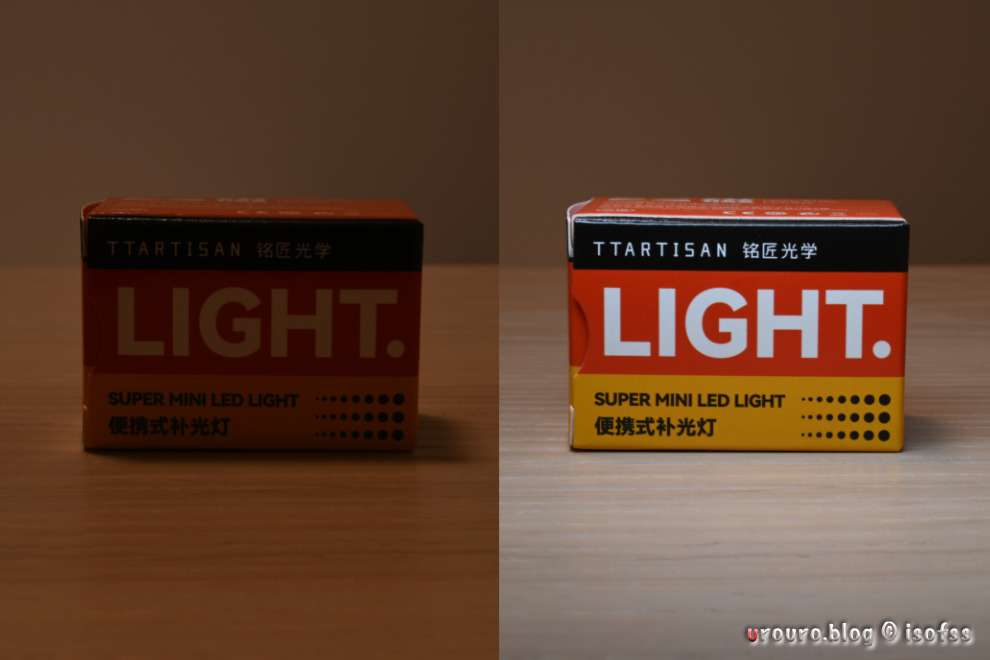 SUPER MINI LED LIGHTを使った2秒の長秒露光の作例。ライトを上でぐるぐる回している。