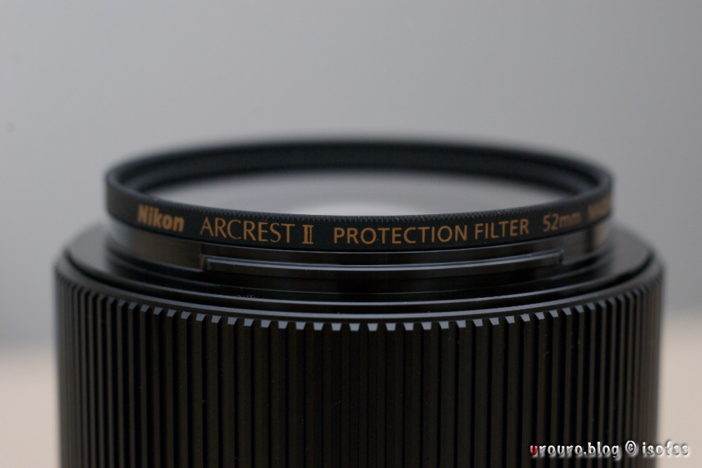 アルクレストは薄いのでTTArtisan AF 56mm F1.8のフードの中にも装着できて相性はよい。