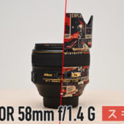 高級レンズAF-S NIKKOR 58mm f/1.4 Gにスキンシールを貼って満足するブログ記事です。