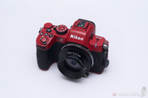 SG-image 18mm F6.3 ウルトラシンレンズ外観。ボディはZ50II