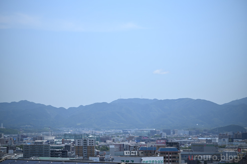 無限遠の博多の街並みをViltrox AF 135mm F1.8 LAB と Nikon Zfで撮影。JPEG撮って出し。