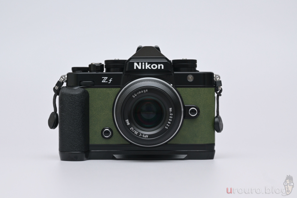 SG-image 35mm F1.2 外観、フルサイズ機Zfに装着してDXクロップで使うことにします。