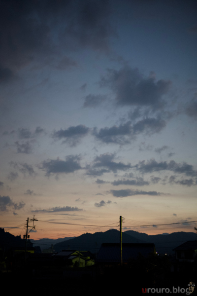 少し絞ったF2の写真。使いやすい明るさで、描写も安定してくる。サンセット後の夕焼けを撮影。