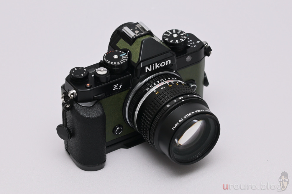 MR.DING Noxlux 50mm F1.2 外観。Nikon Zfに装着している。非常に佇まいが良い。