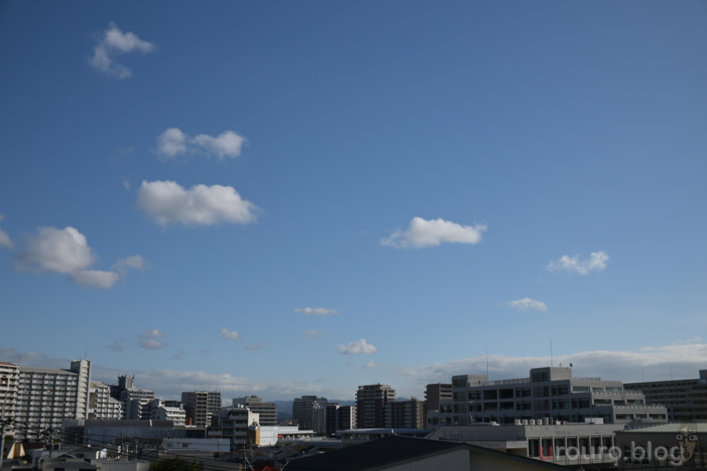 雨が上がった翌日の清々しい空。SG-image AF 25mm F1.8で撮影。換算37.5mmの使いやすさは際立っていました。